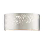 Noria Bathroom Vanity Light - Brushed Nickel / Off White