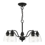 Montgomery Chandelier - Black / Clear