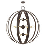 Modesto Large Chandelier - Bronze