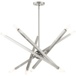 Monaco Chandelier - Brushed Nickel