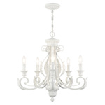 Valencia Chandelier - Shiny White