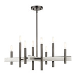 Denmark Chandelier - Black Chrome