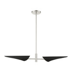 Capistrano Linear Pendant - Brushed Nickel / Black