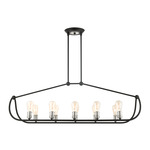 Archer Linear Chandelier - Textured Black