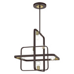 Bergamo Chandelier - Antique Brass / Bronze