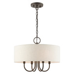 Blossom Pendant - English Bronze / Oatmeal