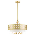 Calinda Chandelier - Soft Gold / Off White