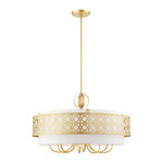 Calinda Large Chandelier - Soft Gold / Off White