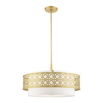 Calinda Pendant - Soft Gold / Off White