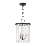 Elizabeth Pendant - Black / Crystal