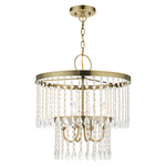 Elizabeth Chandelier - Antique Brass / Crystal