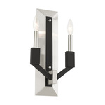 Beckett Wall Sconce - Brushed Nickel / Black
