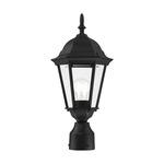 Hamilton Outdoor Post Light - Black / Clear