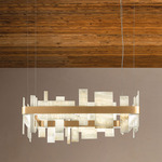 Honice Pendant - Matte Gold / Onyx