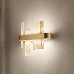 Honice Wall Sconce - Matte Gold / Onyx