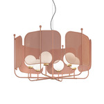 Papilio Large Chandelier - Antique Pink / White