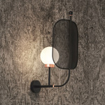 Papilio Wall Sconce - Embossed Black / White