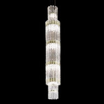 Vegas Vertical Pendant - Champagne / Transparent Glass