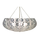 Luna Ceiling Light Fixture - Silver / Pearl