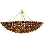 Syrenka Chandelier - Brass / Natural Seashell