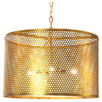 Walt Drum Chandelier - Antiqued Gold