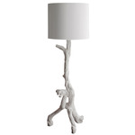 Vincent Floor Lamp - Frost White / White