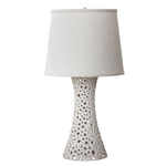 Meri Table Lamp - White / White