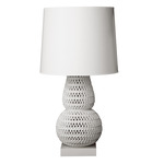 Pipa Table Lamp - Frost White / White