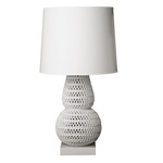 Pipa Table Lamp - Frost White / White