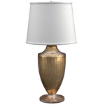 Stefano Table Lamp - Silvering / White