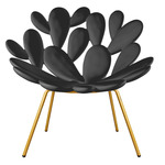 Filicudi Chair - Black and Brass