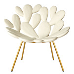 Filicudi Chair - White and Brass