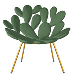 Filicudi Chair - Balsam Green and Brass