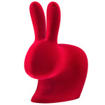 Rabbit Velvet Chair - Red