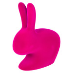 Rabbit Baby Velvet Chair - Fuxia
