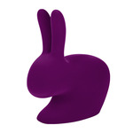 Rabbit Bookend Velvet - Violet