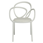 Loop Chair with Cushion Set of 2 - White