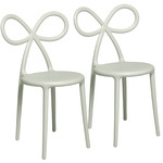 Ribbon Chair Set of 2 - White