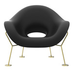 Pupa Armchair - Brass / Black