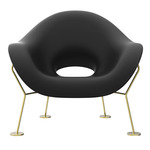 Pupa Armchair - Brass / Black