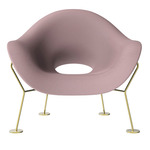 Pupa Armchair - Brass / Pink