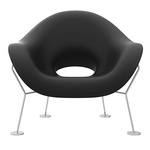 Pupa Armchair - Chrome / Black