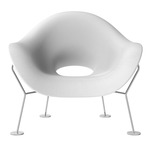 Pupa Armchair - Chrome / White