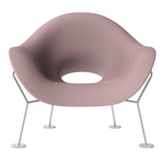Pupa Armchair - Chrome / Pink