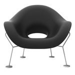Pupa Outdoor Armchair - Chrome / Black