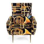 Trumpets Arm Chair - Black