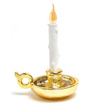 Bugia Table Lamp - Gold / White