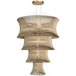 Flusso Chandelier - Gold