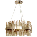 Streamline Chandelier - Gold