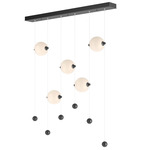 Abacus Linear Pendant - Black / Opal